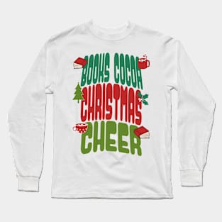 Books Cocoa Christmas Cheer Long Sleeve T-Shirt